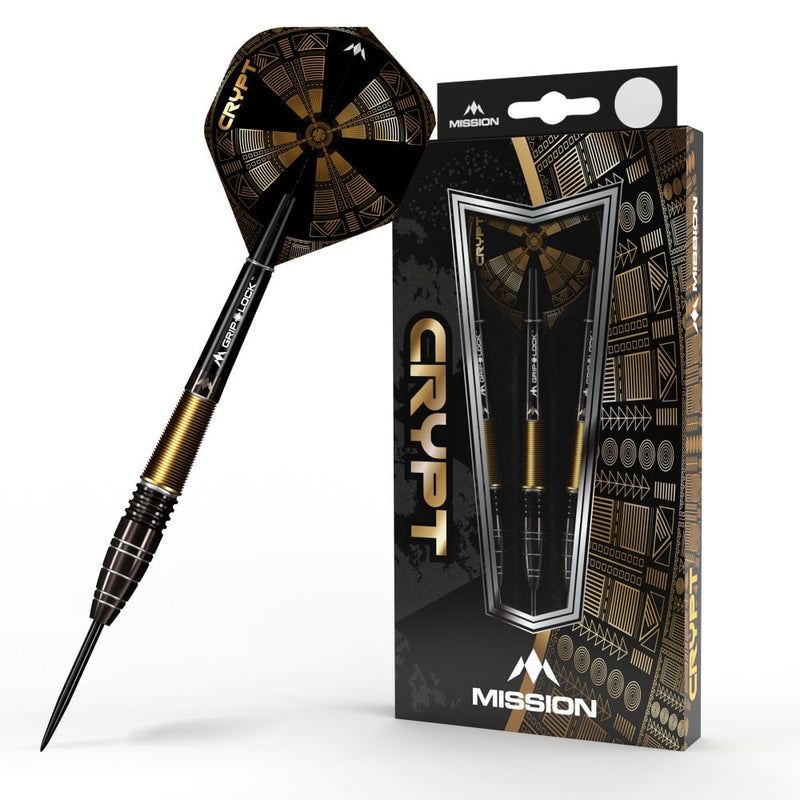 Mission Crypt 90% Tungsten Steel Tip Darts - Style 1 - 22 Gram