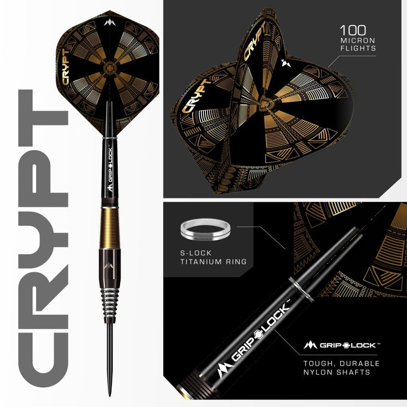 Mission Crypt 90% Tungsten Steel Tip Darts - Style 2 - 21 Gram