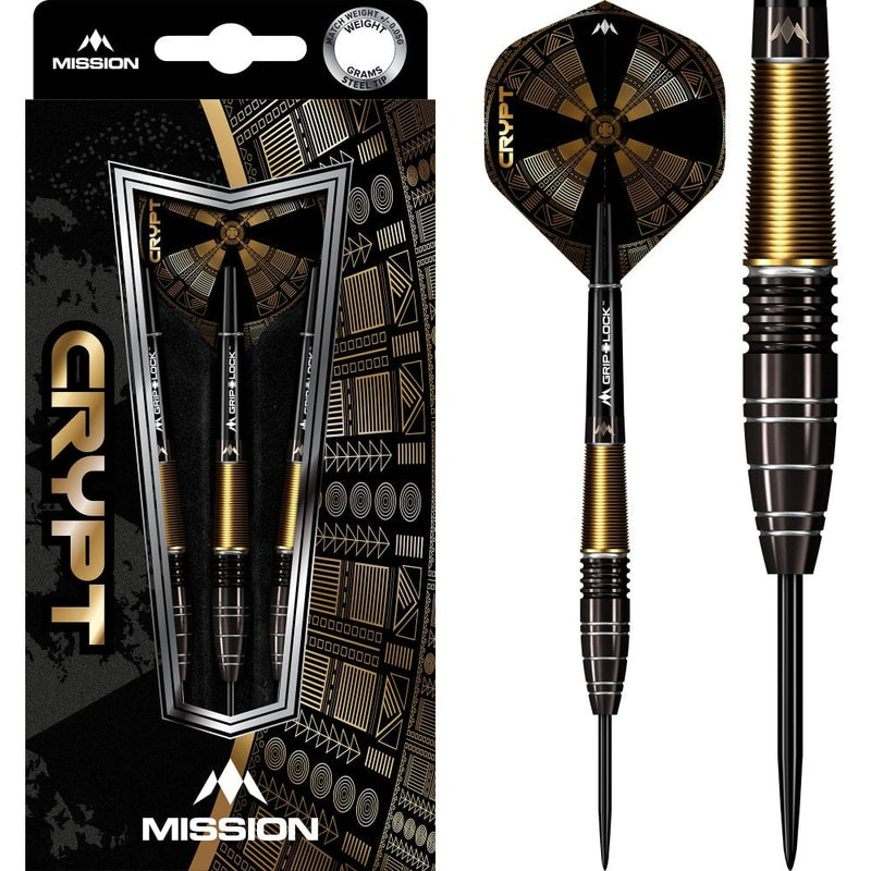 Mission Crypt 90% Tungsten Steel Tip Darts 22 Gram