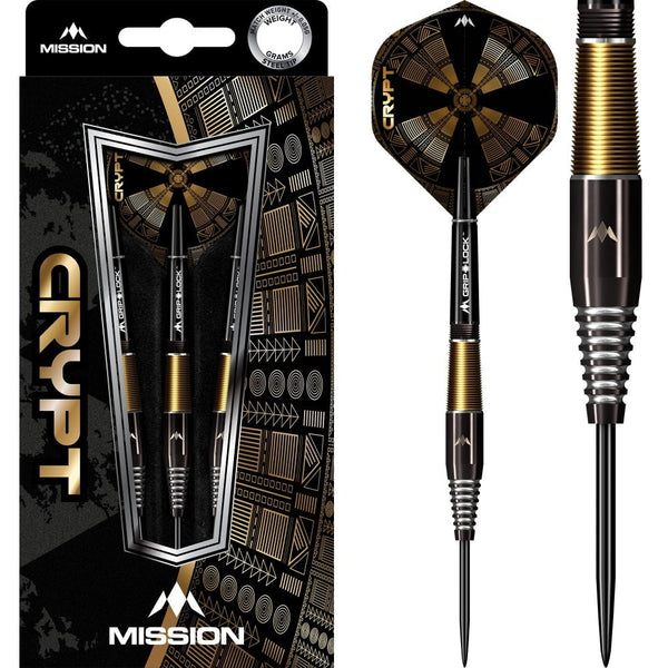 Mission Crypt 90% Tungsten Steel Tip Darts 23 Gram