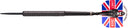 Legend Eric Bristow Cocked Finger Ringed 90% Tungsten Steel Tip Darts - Black - 24 Gram