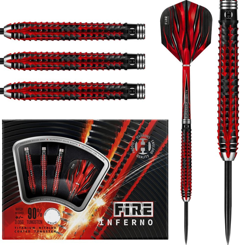 Harrows Fire Inferno Steel Tip Darts 25 gram