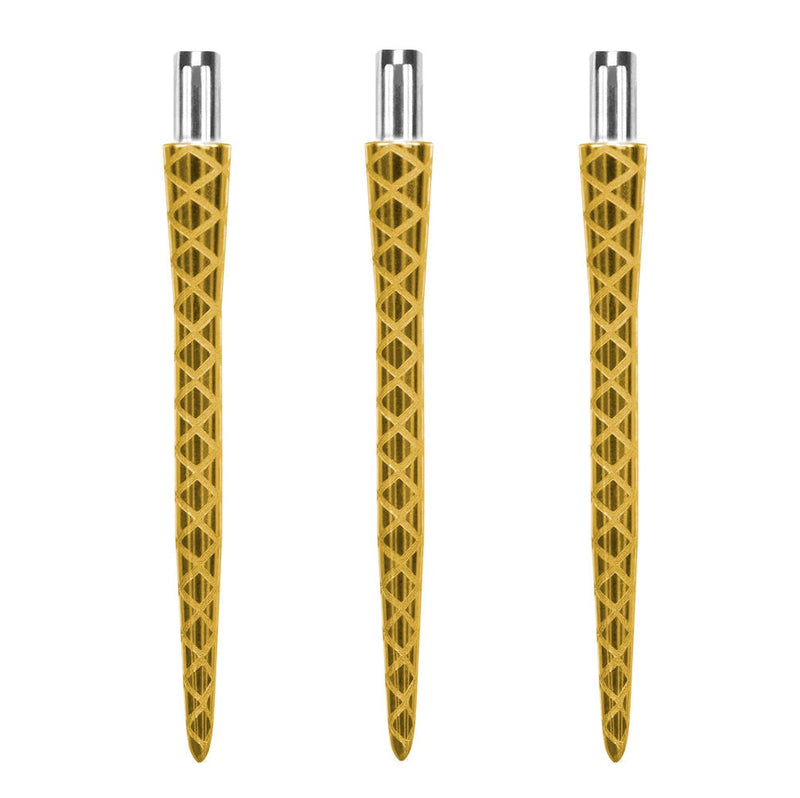 Target Firestorm Diamond Cut Dart Points Gold 26mm 30mm