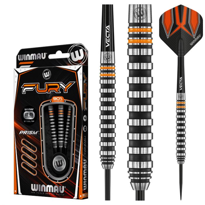 Winmay Fury 90% Tungsten Steel Tip Darts 26 Gram
