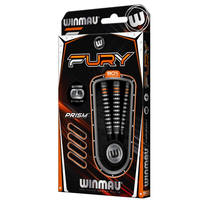 Winmau Fury 90% Tungsten Steel Tip Darts - 26 Gram