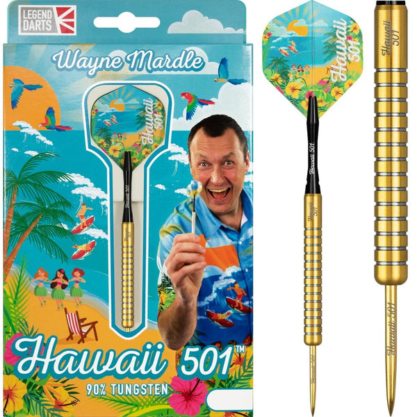 Legend Wayne Mardle 90% Tungsten Gold Darts 25 Gram