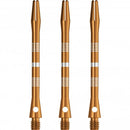 Designa Multiline Regrooved Aluminium Alloy Dart Stems - Gold