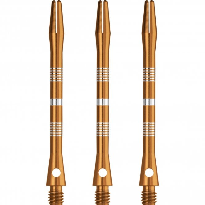 Designa Multiline Regrooved Aluminium Alloy Dart Stems - Gold