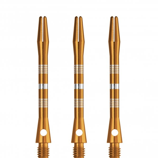 Designa Multiline Regrooved Aluminium Alloy Dart Stems - Gold