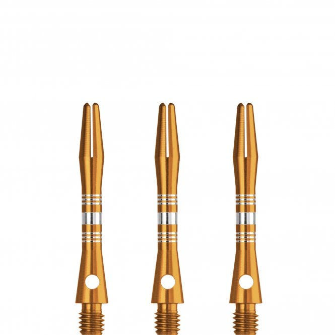 Designa Multiline Regrooved Aluminium Alloy Dart Stems - Gold