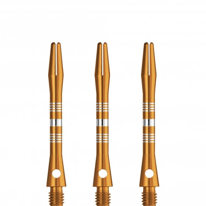 Designa Multiline Regrooved Aluminium Alloy Dart Stems - Gold