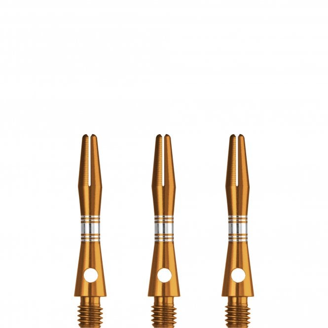 Designa Multiline Regrooved Aluminium Alloy Dart Stems - Gold