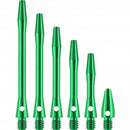 Designa Aluminium Alloy Dart Stems Green Micro Extra Short Short Tweenie Medium Long