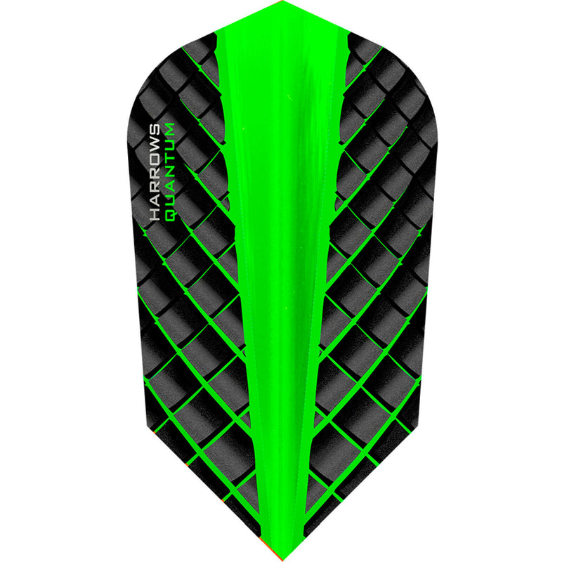 Harrows Quantum Slim Dart Flights Green