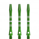 Designa Multiline Regrooved Aluminium Alloy Dart Stems - Green