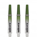 Unicorn Gripper 3 Two Tone Moulded Dart Stems - Green