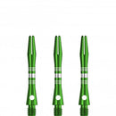 Designa Multiline Regrooved Aluminium Alloy Dart Stems - Green