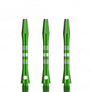 Designa Multiline Regrooved Aluminium Alloy Dart Stems - Green