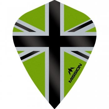 Mission Alliance-X 100 Micron Kite Dart Flights Black Green