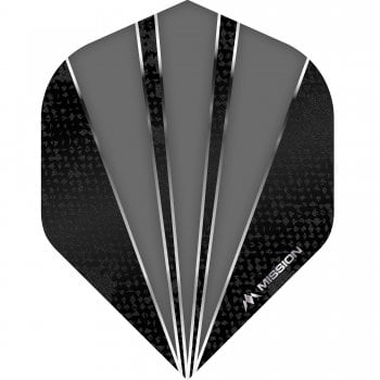 Mission Flare 100 Micron Standard Dart Flights Grey