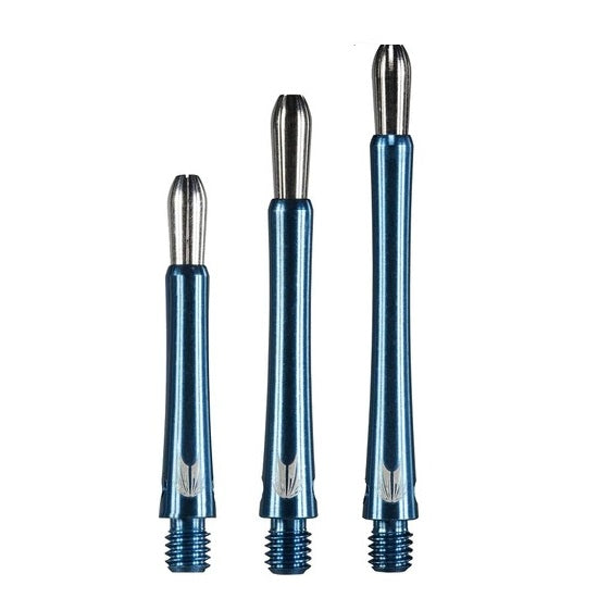 Target Grip Style Aluminium Dart Stems Blue