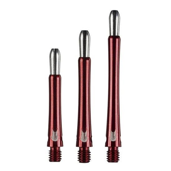 Target Grip Style Aluminium Dart Stems Red