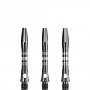 Designa Multiline Regrooved Aluminium Alloy Dart Stems - Gunmetal