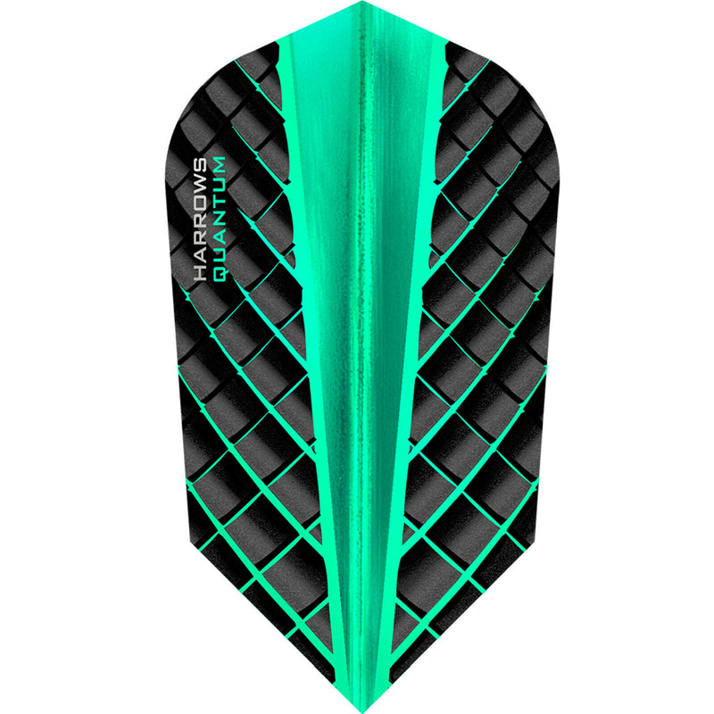 Harrows Quantum Slim Dart Flights Jade