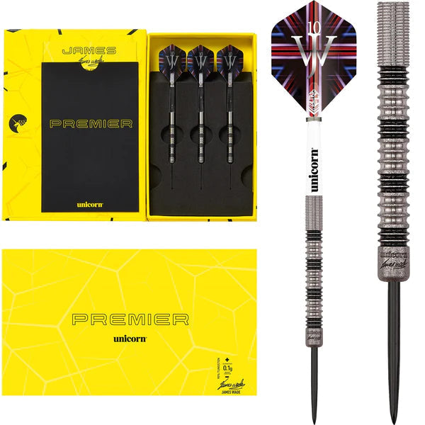 Unicorn James Wade Darts - The Machine - Steel Tip Tungsten - Maestro Premier - 23 Gram