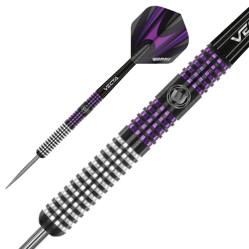 Winmau Jeff Smith 90% Tungsten Steel Tip Darts - 25 Gram