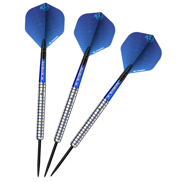 Mission Joe Murnan 90% Tungsten Steel Tip Darts - Electro Blue - 22 Gram