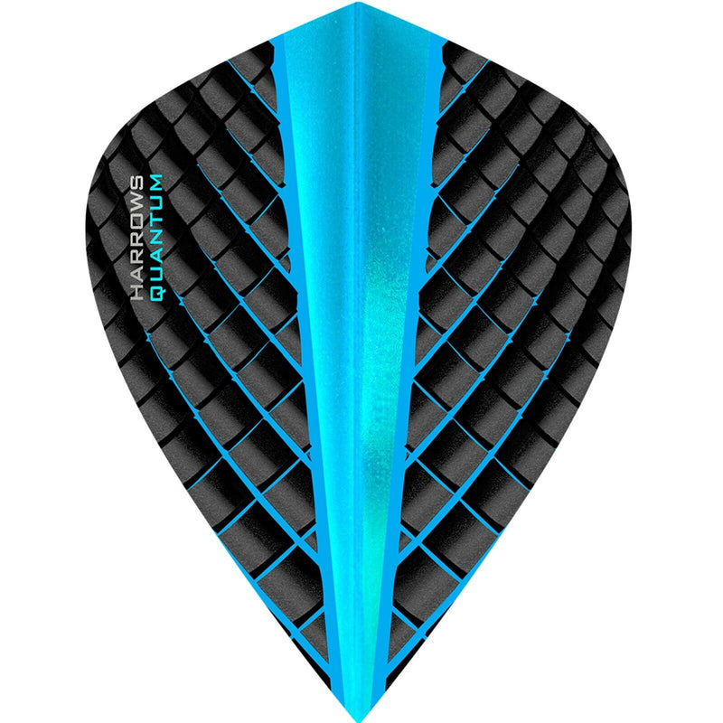 Harrows Quantum Kite Shaped Dart Flights Aqua