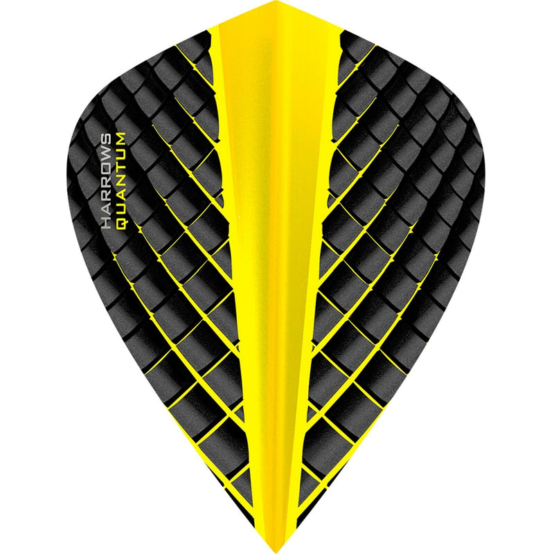 Harrows Quantum Kite Dart Flights - Yellow