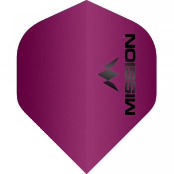 Mission Logo 100 Micron Standard Dart Flights Matt Pink