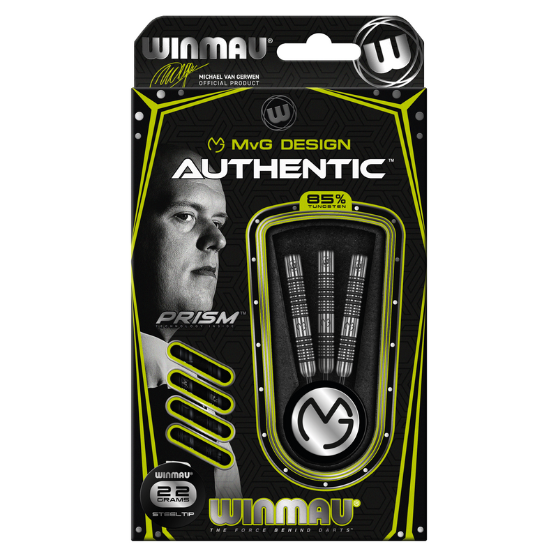 Winmau MVG Michael Van Gerwen Authentic 85% Tungsten Steel Tip Darts - 22 Gram