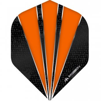 Mission Flare 100 Micron Standard Dart Flights Orange