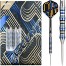 One80 Ascent Darts - Steel Tip Darts - SO2 - 90% Tungsten - Black & Blue - 23 Gram