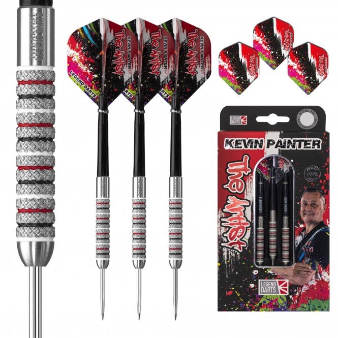 Legend Kevin Painter The Artist Knurled 90% Tungsten Steel Tip Darts - 22 Gram