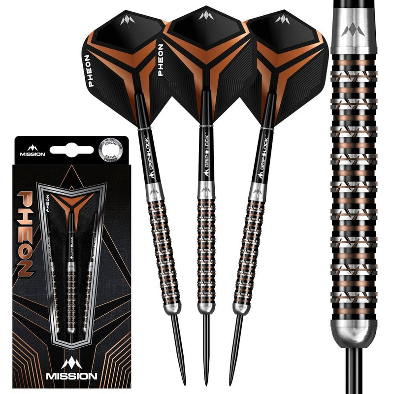 Mission Pheon 90% Tungsten Steel Tip Darts - 24 Gram