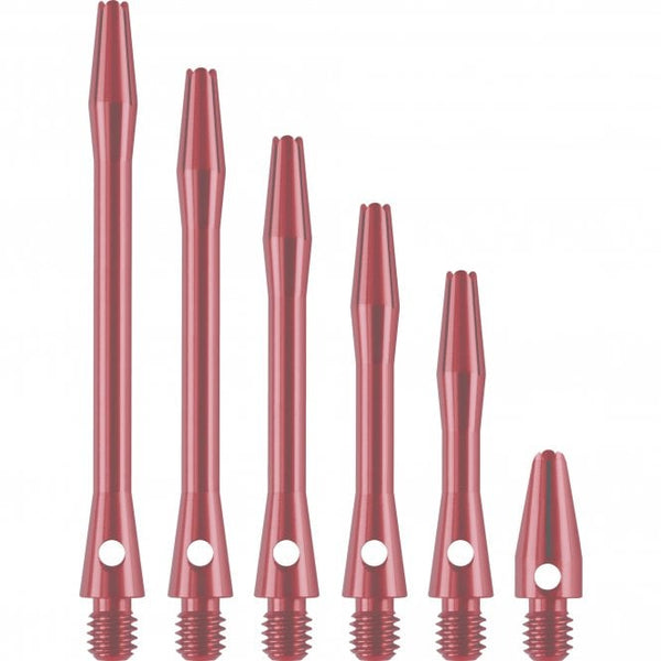 Designa Aluminium Alloy Dart Stems Pink Micro Extra Short Short Tweenie Medium Long