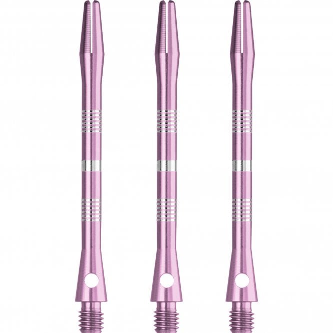 Designa Multiline Regrooved Aluminium Alloy Dart Stems - Pink