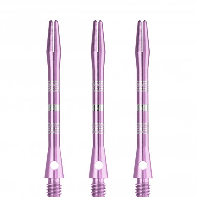 Designa Multiline Regrooved Aluminium Alloy Dart Stems - Pink