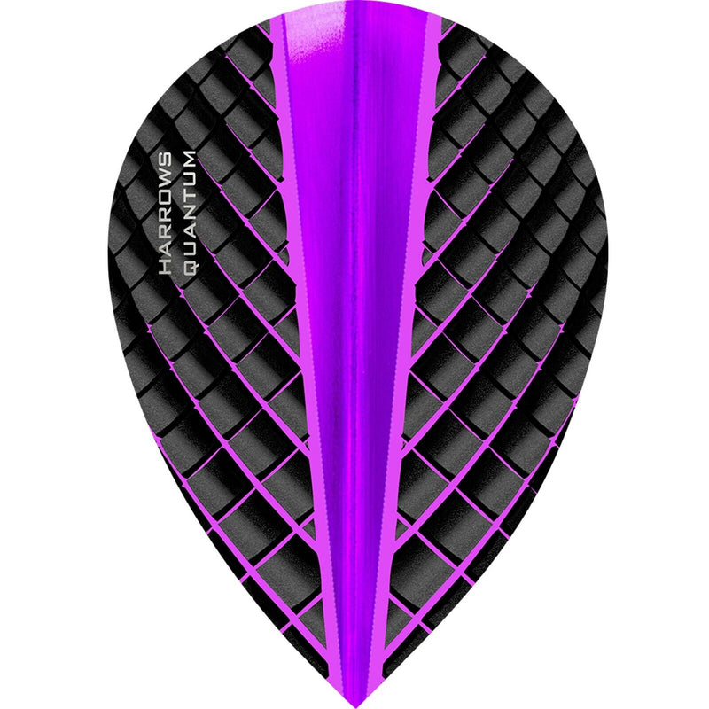 Harrows Quantum Pear Dart Flights Purple