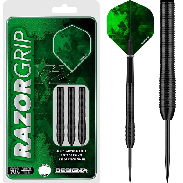 Designa Razor Grip Black 23 Gram Tungsten Darts