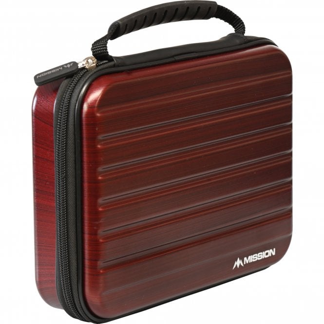 Mission ABS 4 Large Strong Darts Case - Metallic - Red