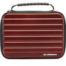 Mission ABS 4 Large Strong Darts Case - Metallic - Red