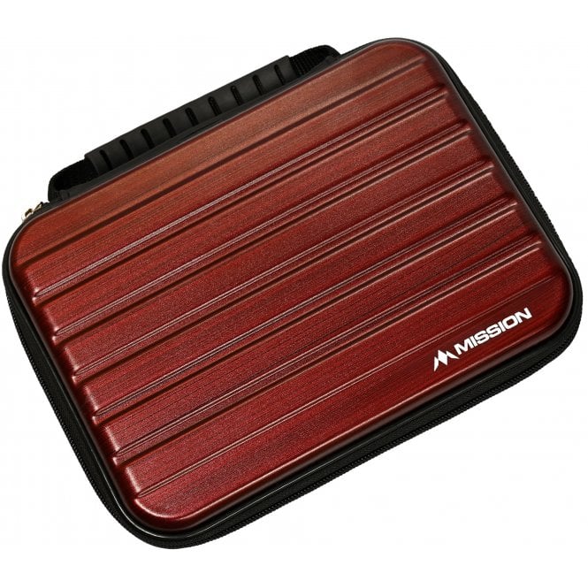 Mission ABS 4 Large Strong Darts Case - Metallic - Red