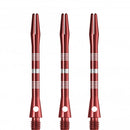 Designa Multiline Regrooved Aluminium Alloy Dart Stems - Red