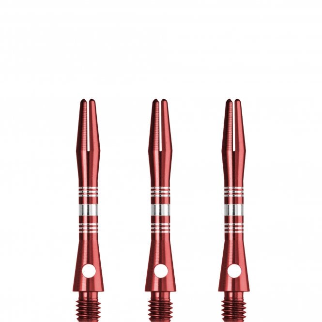 Designa Multiline Regrooved Aluminium Alloy Dart Stems - Red