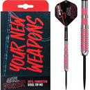 Ruthless Pink Ring Girl Power 90% Tungsten Steel Tip Darts - 23 Gram